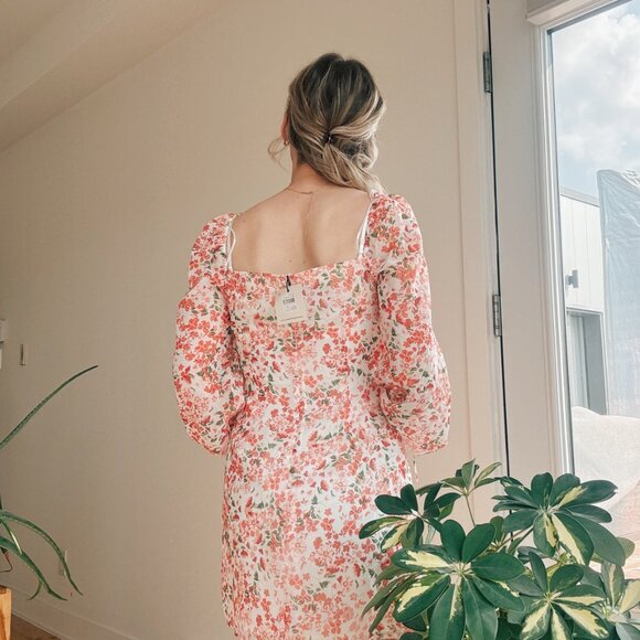 Finders Keepers Merci Long Sleeve mini dress - Strawberry Floral - Picture 3 of 5